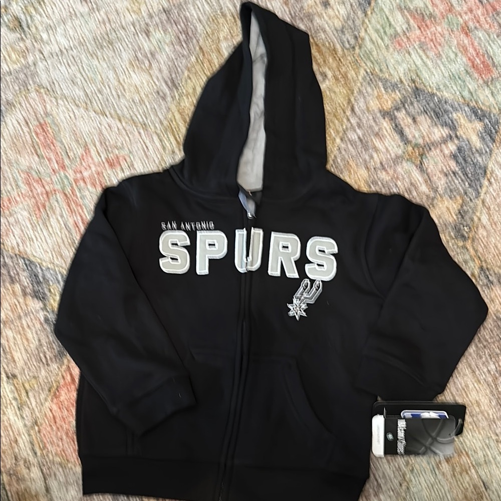 San Antonio Spurs zip-up hoodie toddler size 5/6